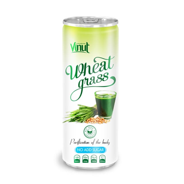 250ml Can Original Wheatgrass juice drink No Add Sugar